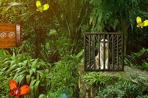 救援受困的白虎