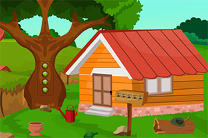 可爱的松鼠逃跑