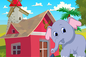 救援可爱的大象