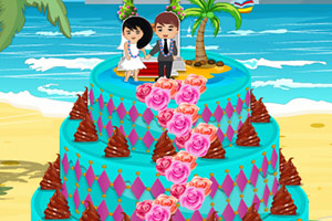 夏威夷婚礼蛋糕