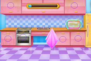 高中女生房子清洁