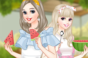 爱吃西瓜的女孩