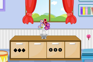 逃离蓝色调房间