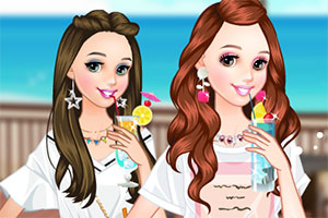 爱喝饮品的女孩