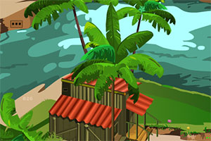 顽皮的小狗逃离