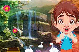 救援可爱的男孩