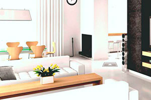 逃离现代简易的房间