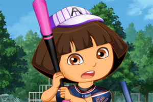 可爱朵拉打棒球