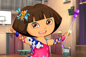 可爱朵拉学体操