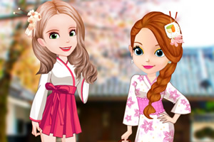 苏菲亚和安伯的和服