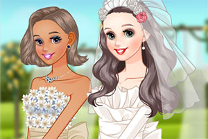 可爱的新娘装扮