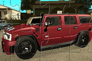 红色悍马H2拼图