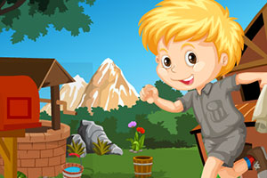 救援可爱的小男孩