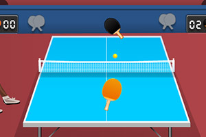 有趣的乒乓球比赛