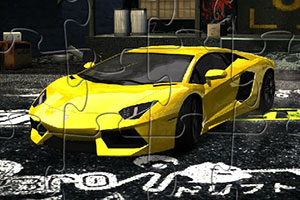 黄色兰博基尼拼图