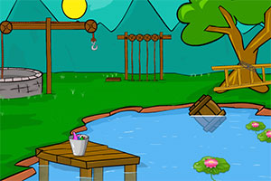 可爱的小狗逃离