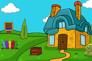 快乐的男孩逃脱