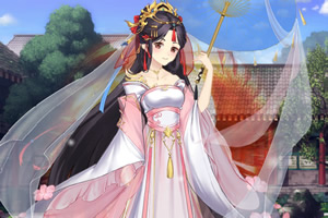 古风少女的华丽装扮