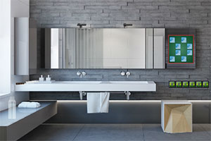 逃离光滑的灰公寓