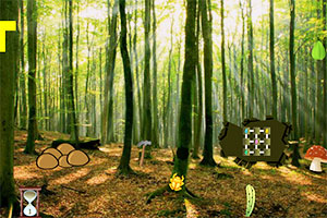 逃出周围的森林