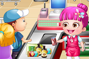 可爱宝贝当收银员