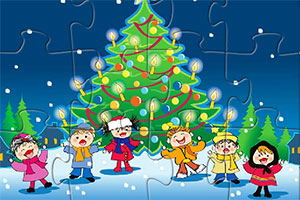 圣诞节儿童拼图