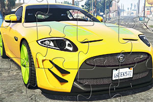 黄色捷豹超跑拼图