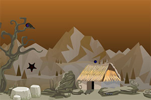 沙漠猫头鹰逃跑