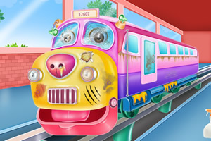 火车清洁和修理