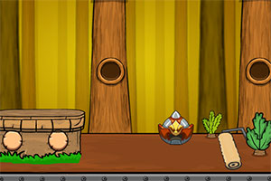 胖乎乎的男孩逃脱