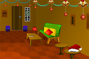 逃离圣诞装饰的房