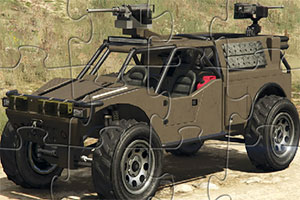 军用吉普战车拼图