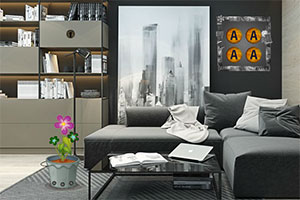 女孩逃离现代房