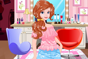 嘻哈少女的化妆间