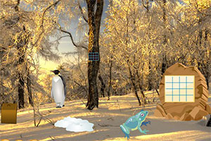 逃出冬季的荒山