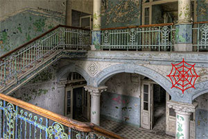 逃离荒废的屋子