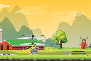 驾驶直升飞机逃离