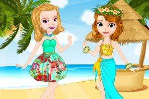 苏菲亚安伯海边度假