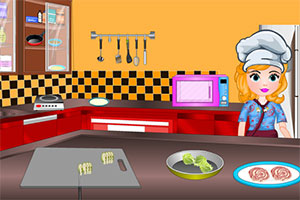 索非亚制作披萨