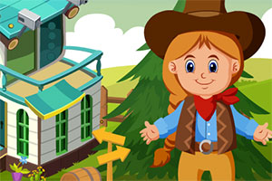 救援可爱的女牛仔