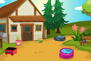 可爱的小牛逃脱