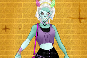 变异女孩的装扮