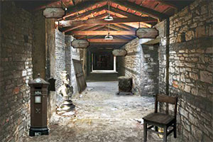 逃离废旧古城堡