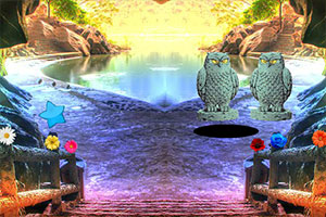 可爱的小男孩逃走