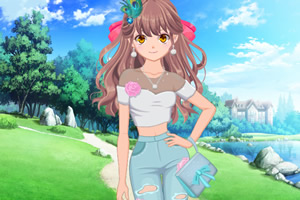 漂亮少女夏日秀