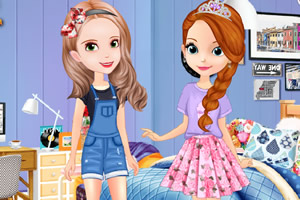 苏菲亚和安伯的休闲装