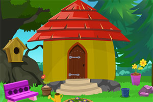 可爱的小女孩逃脱