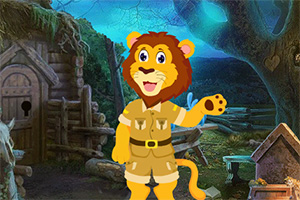 救援有趣的狮子