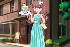 动漫少女DIY冰淇淋