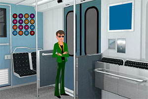 地铁中寻找手机